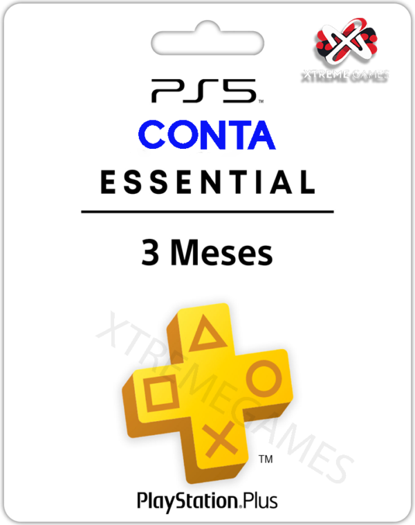 PLAYSTATION PLUS 03 MESSES ESSENCIAL PS5 | MÍDIA DIGITAL