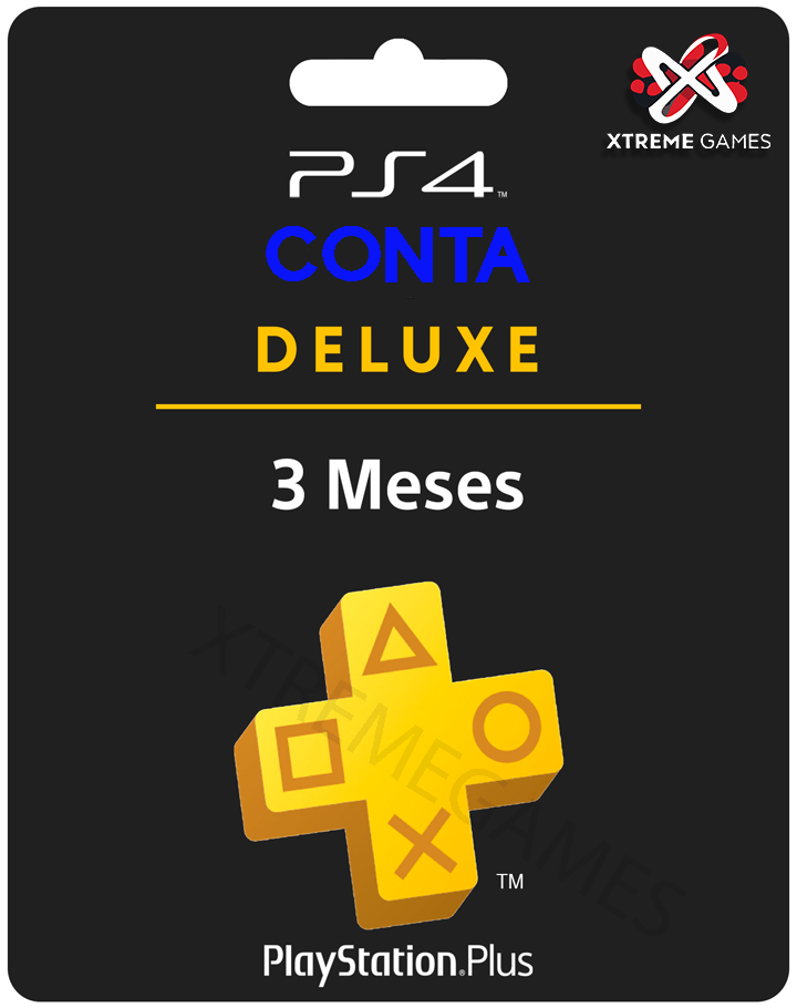 PLAYSTATION PLUS 03 MESES DELUXE PS4 | MÍDIA DIGITAL