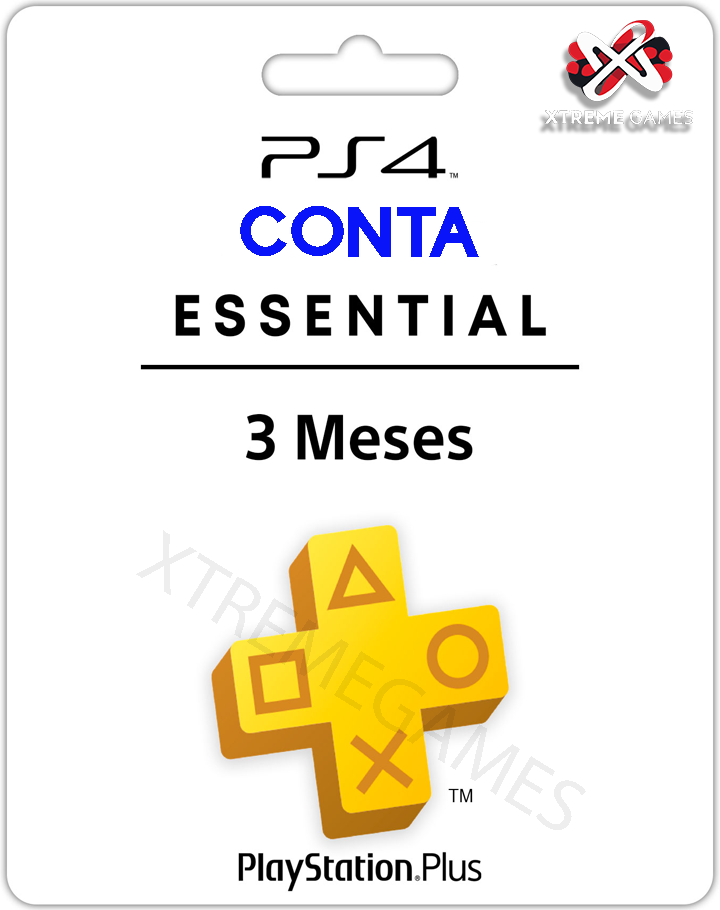 PLAYSTATION PLUS 03 MESSES ESSENCIAL PS4 | MÍDIA DIGITAL